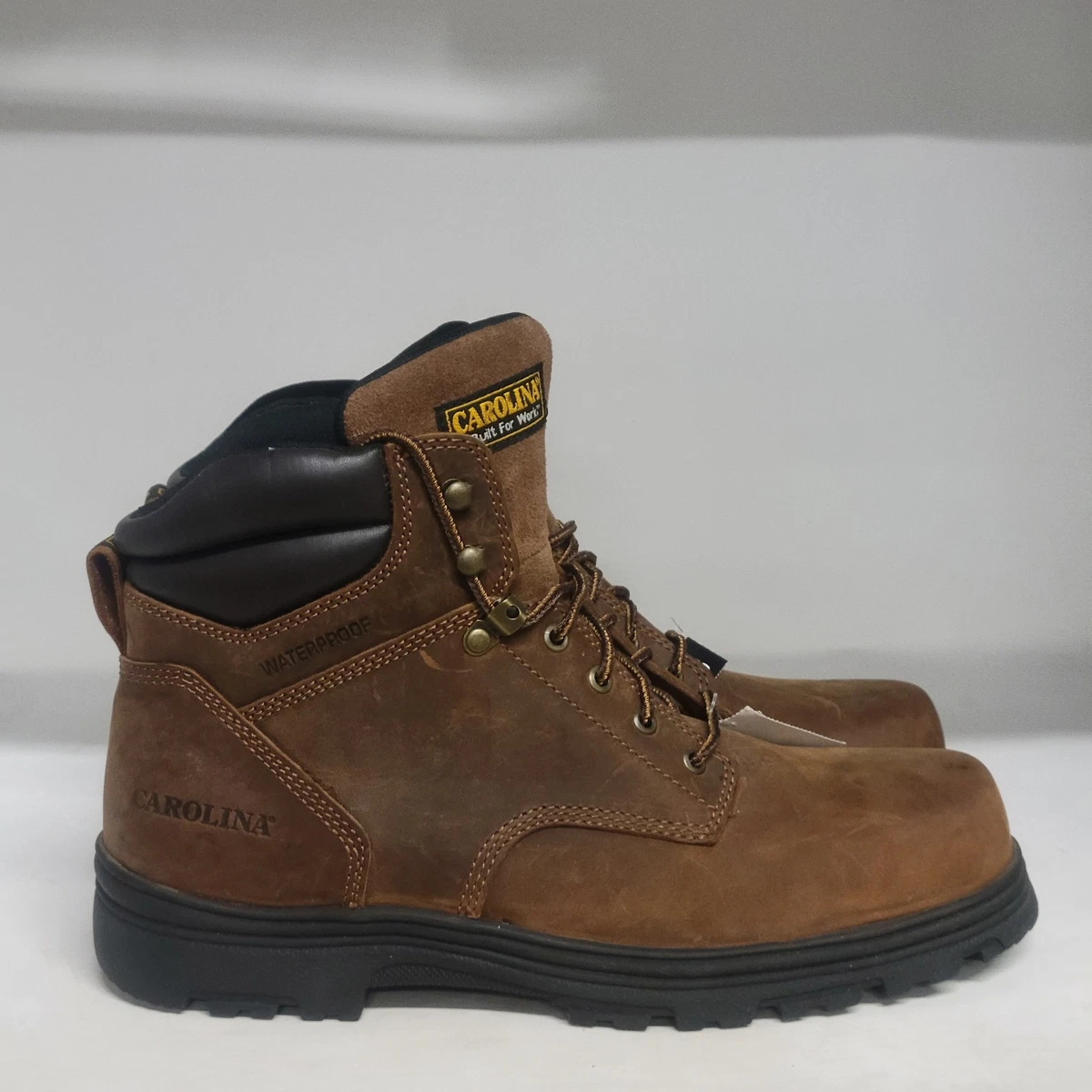 CAROLINA Romeo Mens 10.5D Aluminum Toe Pull On Light Duty Work Boots ESD Brown Carolina M Width Boots for Men for Sale | Shop New & Used  main image 4