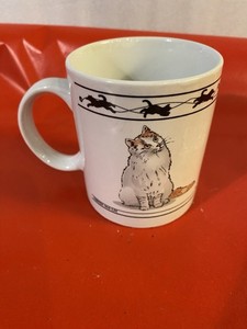 Cat Lovers Limited Collectable Coffee Mug Two Sided Turkish Van & Chartreux Cat