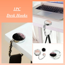 Cherry Blossom Pattern Desk Hooks Table Handbag Hanger Folding Bag Holder..