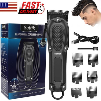 #ad Kemei Professional Hair Clippers Cordless Trimmer Beard Cutting Machine Barber $14.29