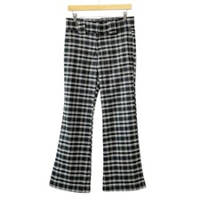 Vintage Z. Cavaricci Y2K Mid rise Womens Sz 9 Plaid Flare Leg Trousers Pants
