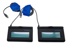 2X Topaz Systems T-L460-HSB-R Signature Capture PAD NO PEN