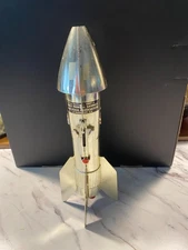 Vintage 1950's Berzac Astro Coin Bank Rocket Missel First Federal Rapid City SD
