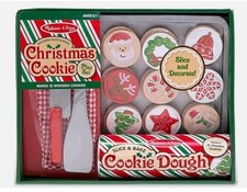 New Melissa Doug Slice and Bake Wooden Christmas Cookie Pretend Play Food Set