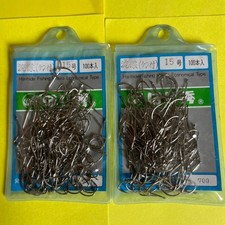 Brand Fishing Tackle Set, 15号 Streamlined Hooks, 200 pcs, Unused