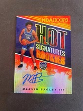 2018-19 Hoops MARVIN BAGLEY “Hot Signatures Rookies” Rookie Auto Autograph!!