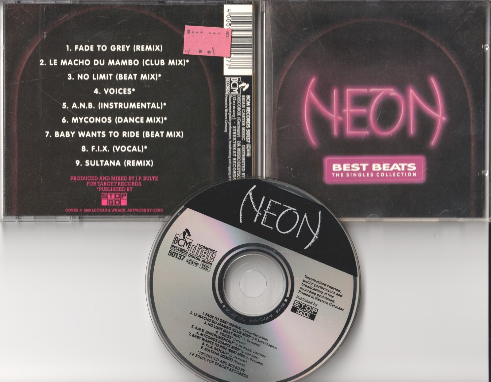Neon  CD  The Best Beats  ©  1989   BCM