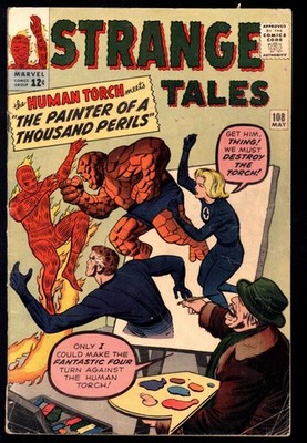 STRANGE TALES #108 3.0 // FANTASTIC FOUR APPEARANCE MARVEL COMICS 1963