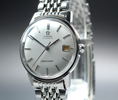 [N MINT] OMEGA Seamaster Automatic Cal.565 Date Rice Bracelet Men's From JAPAN
