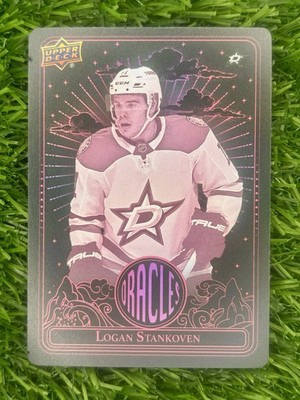 2024-25 Upper Deck Extended Series Hockey Oracles Logan Stankoven #O-49 Pink