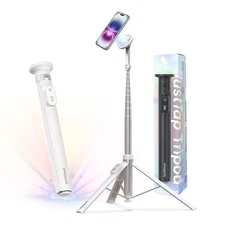 Magnetic Phone Tripod for iPhone MagSafe – 66'' Automatic Selfie Stick with R 