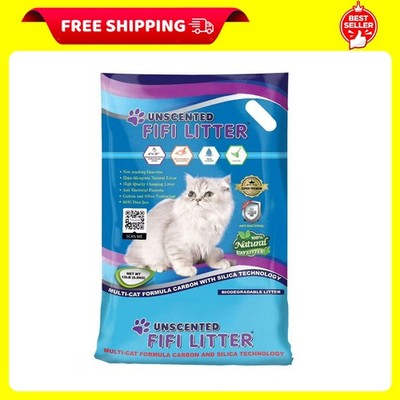 FIFI Litter15-lbs. 99.9% Dust-Free, Non-Tracking,All Natural,Premium Multi-Ca...