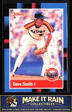 Dave Smith 1988 Donruss 410b Houston Astros Baseball Dave Smith 1988 Donruss 410b Houston Astros Baseball