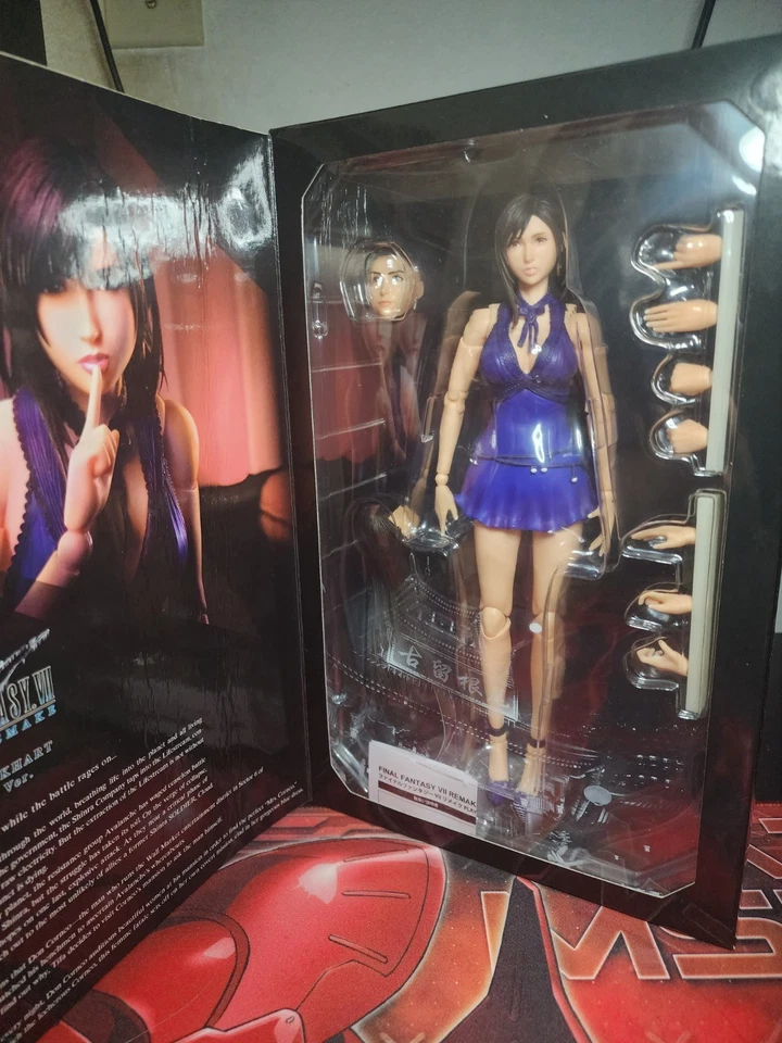 Final Fantasy VII Play Arts Kai Tifa Lockhart Dress Version new US Seller - Image 4 of 4