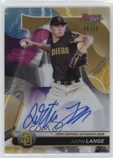 2020 Bowman's Best of Gold Refractor 6/50 Justin Lange #B20-JLA Auto 10yf