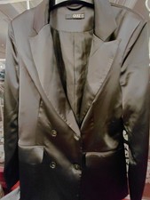 satin blazer woman black colour   