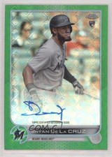 2022 Chrome Logofractor Edition Green Refractor 41/99 Bryan De La Cruz Auto 4e9
