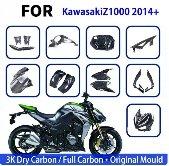 Z1000 2010 カーボンパーツセット Carbon Fiber Fairings & Bodywork for Kawasaki Z1000 for sale | eBay