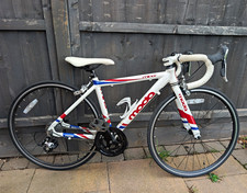 Moda Minor Road Bike 24" Wheels  White/Red/Blue Drop Bar 2x9sp Caliper