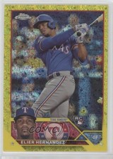 2023 Topps Chrome Update Yellow Mini-Diamond Refractor 3/75 Elier Hernandez 2o0