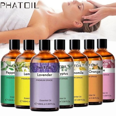 PHATOIL 100ml Essential Oils Natural Aromatherapy Diffuser Home Fragrance Oil