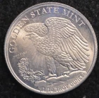 1/10 Ounce .999 Fine Silver Round Golden State Mint (T72)