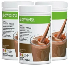 3X Herbalife Formula 1 Healthy Meal Nutritional Shake Dutch Chocolate 750 g