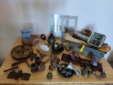 LOT BROCANTE OBJETS ANCIENS CUISINE BRICOLAGE DÉCORATION PIECES DÉTACHÉES ETC.