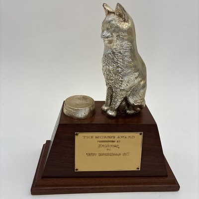 Cat Trophy The Morris Award for Best Household Pet by 9-Lives Vintage Trophy