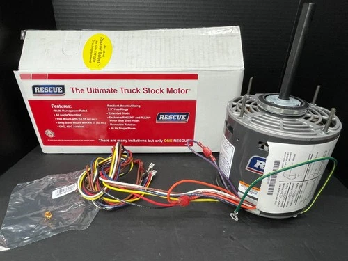 US Motors 5461 Rescue 5.6" Direct Drive Blower Motor, 208-230V, 1/2-1/6 HP, 1075