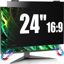 Magnetic Computer Privacy Screen Filter 24 Inch for Frameless Monit... Fast Ship