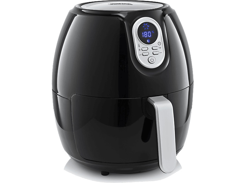 Freidora de aire - Princess 182022 Digital Aerofryer XL, 4.5L, 1500 W, Negro