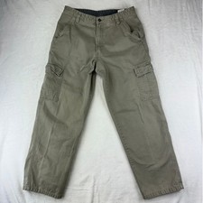 Wrangler Cargo Pants Mens Hero Relaxed 32x32 Olive Khaki Utility Cotton