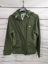 Hollister - Womens All Weather Jacket - Khaki - Hooded - Windbreaker - Size M