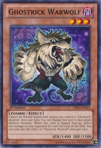 Ghostrick Warwolf - PRIO-EN023 - Common - 1st Edition Near Mint Primal Origin