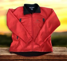 Arc'teryx Medium Red Polartec Fleece Lined Vintage Gamma Softshell Jacket 2000s