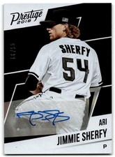 2018 Panini Chronicles Prestige Autographs Xtra Points Purple Jimmie Sherfy Auto