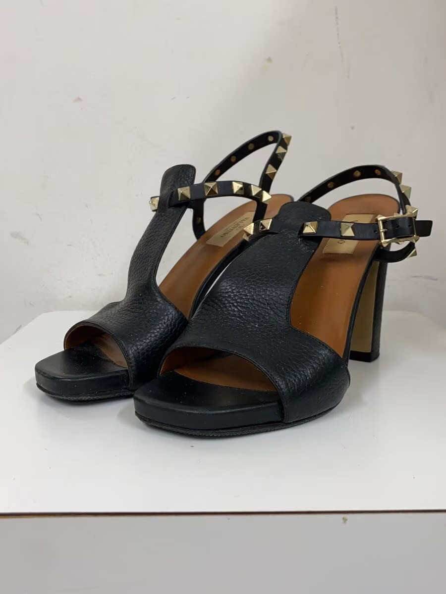 Valentino Garavani Rockstud Strap Sandals Sandals 37 Blk JnR20 thumbnail 2
