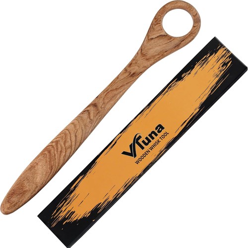 Wooden Danish Dough Whisk – Bread Mixing Tool for Sourdough Baking