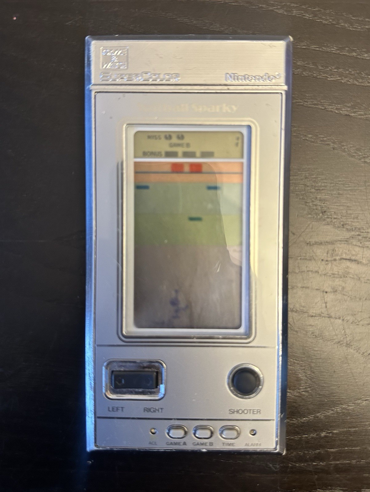 Vintage 1984 Nintendo Game Watch Spitball Sparky BU-201 Super Color #S1064805 FUNKTIONIERT