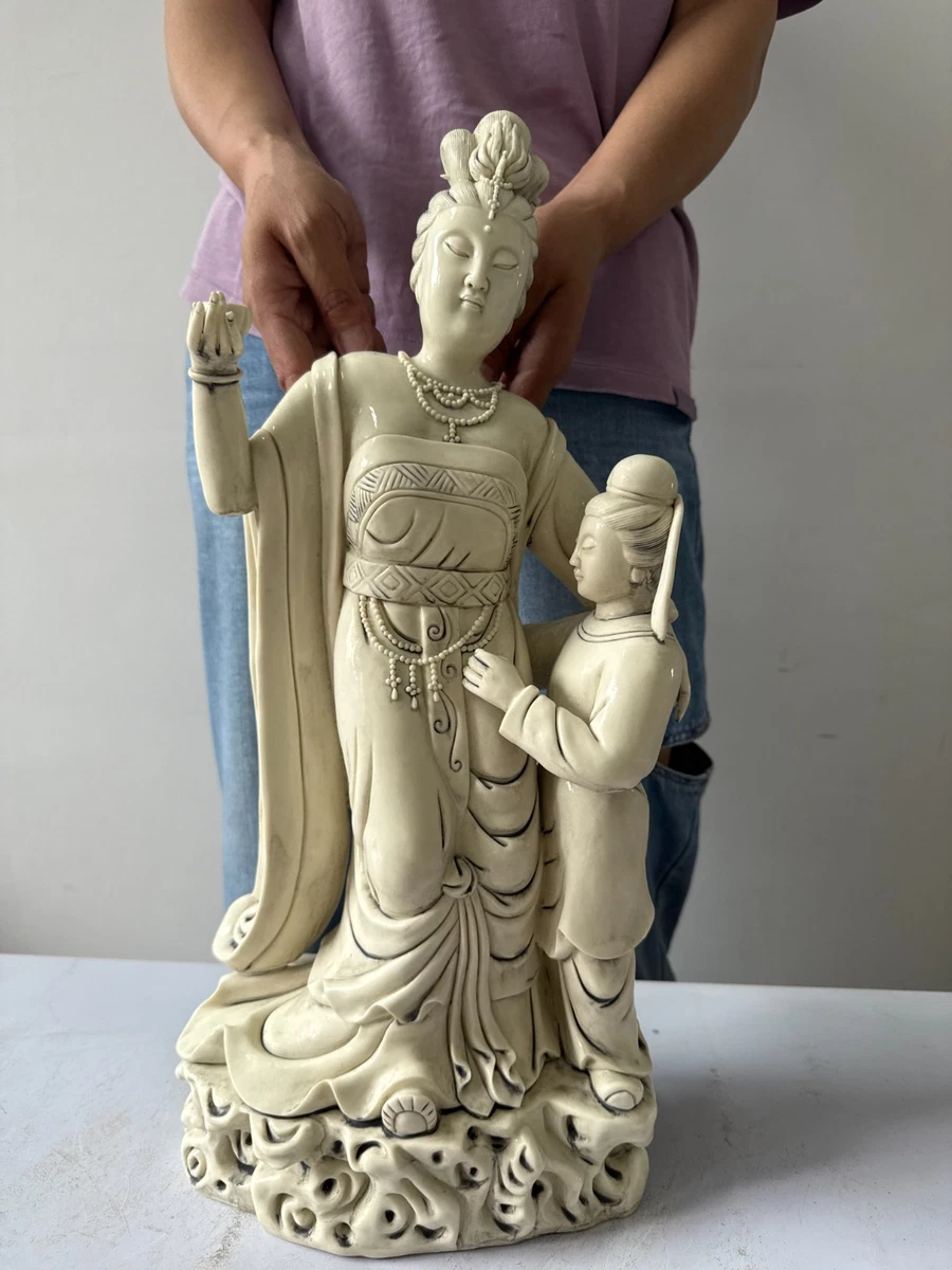 陶瓷中国古董佛像和白色雕像| eBay