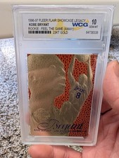 Fleer 1996-97 Flair Showcase Kobe Bryant Feel The Game 23KT Gold #8 WCG 10 Lake…