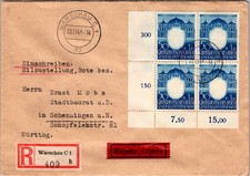 1943 Warsaw Poland Registered General Government GG Germany Cover Scwenningen