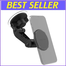Magnetic Windshield Phone Holder with 360° Swivel - Lightweight & Compact Design