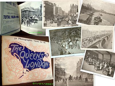 Konvolut 8/12 Teile ''QUEEN'S LONDON'' England England Foto London CASSELL um 1896 !
