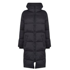 Women's Coat Firetrap Baffle Full Zip Hooded Jacket In Black