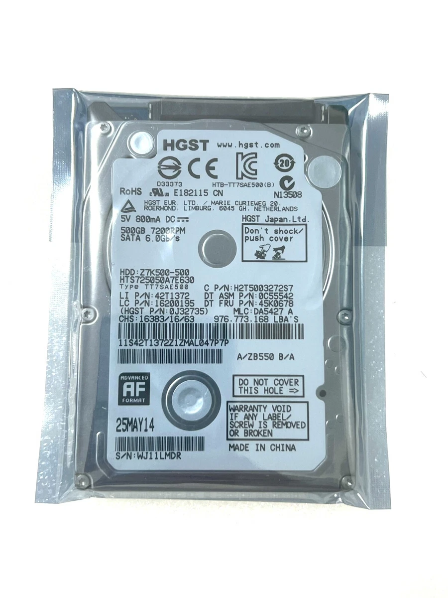 HGST 500GB Computer Internal Hard Disk Drives for sale | eBay