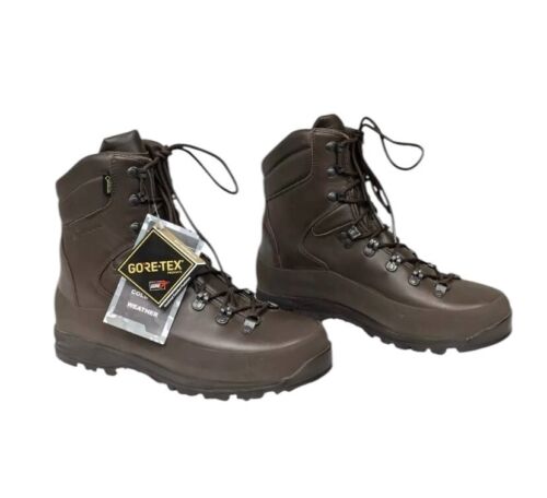 NEW Iturri Brown Leather Goretex Cold Wet Weather Combat Boots Size 10M Male UK - Picture 2 of 7