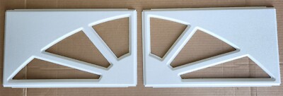 IDEAL Garage Doors WHITE SUNSET 501  Window Inserts/Short Panel  Set of 2