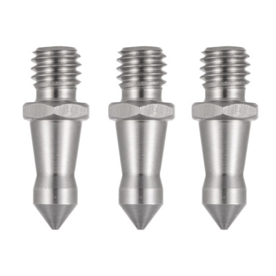 Stainless Steel 3/8'' Foot Spikes f Tripod Monopod on Looser Terrain 12x33mm 3PCS